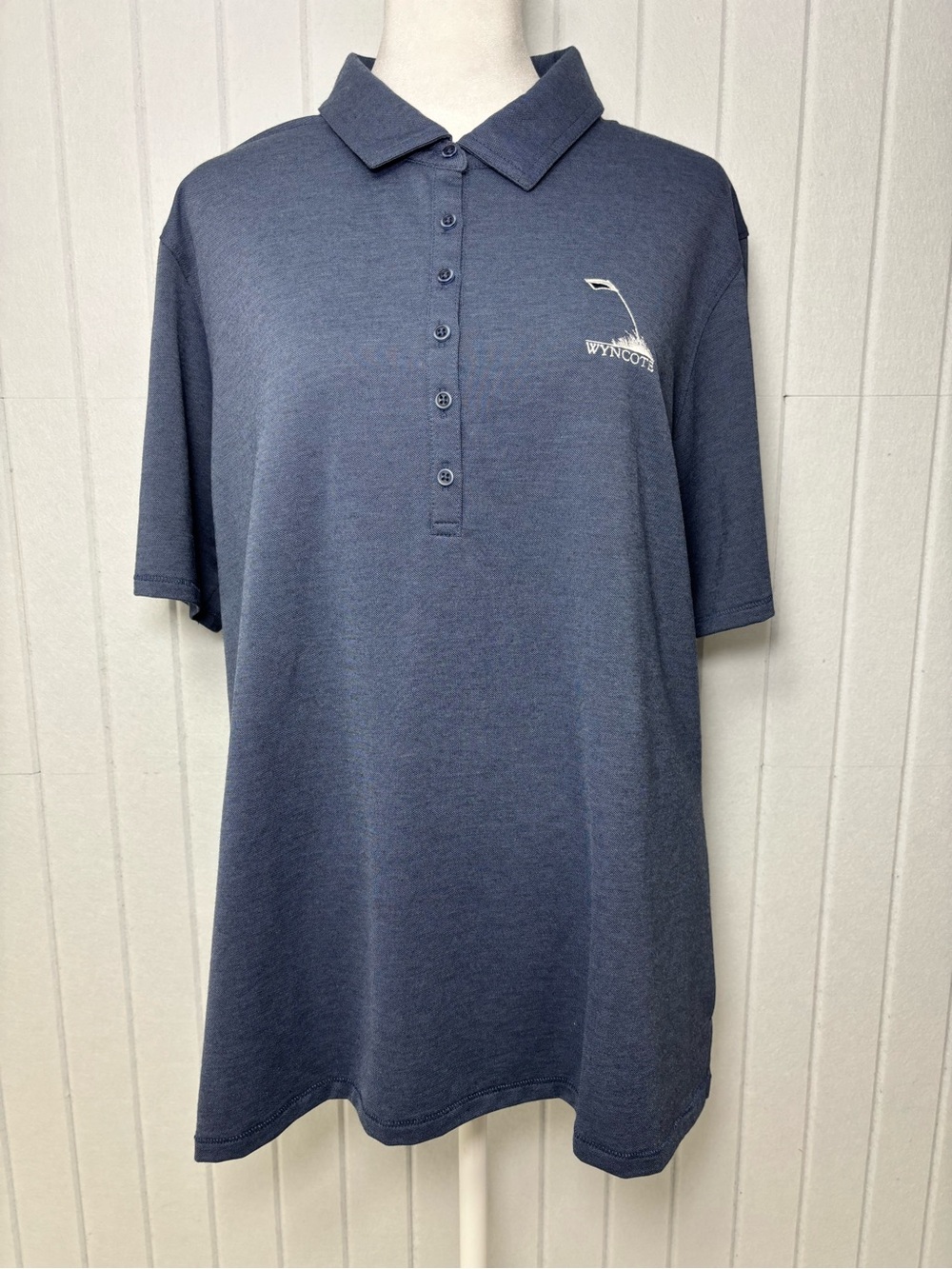 Travis Mathew Navy Golf Polo "WYNCOTE" Embroidered Logo Size XXL